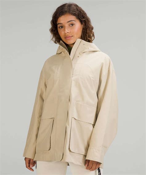 lululemon oversized hooded rain jacket